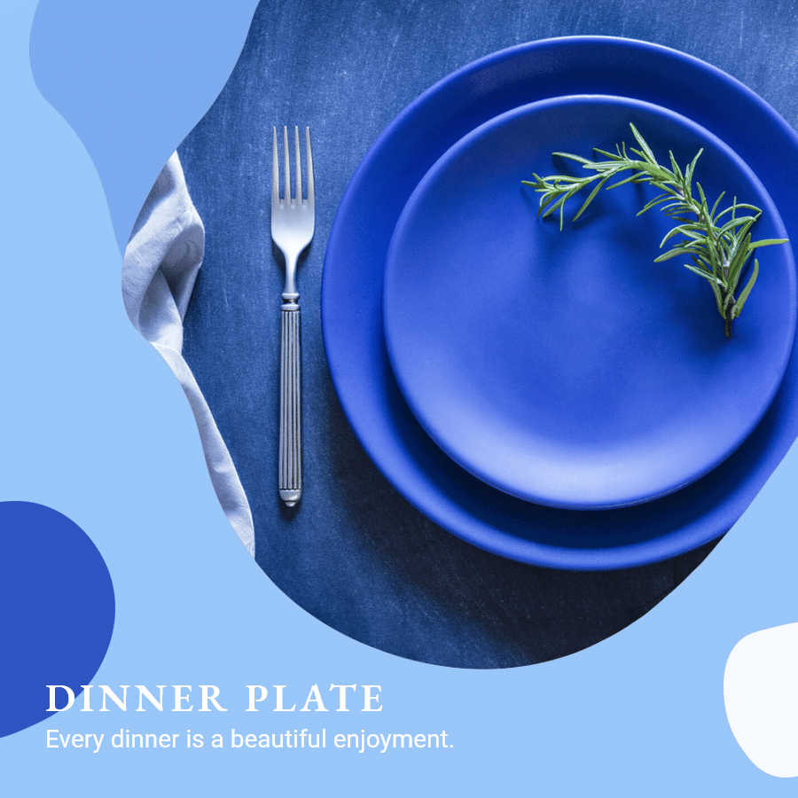 Simple Literary Dinner Plate Introduction Instagram Post