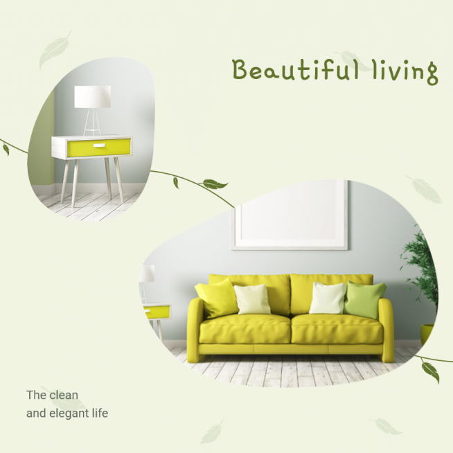 Simple Literary Home Furniture Sofa Display Sale Ecommerce Product Image预览效果