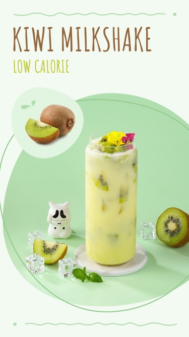 Kiwi Smoothie Summer Cold Drinks Fresh Style Ecommerce Story