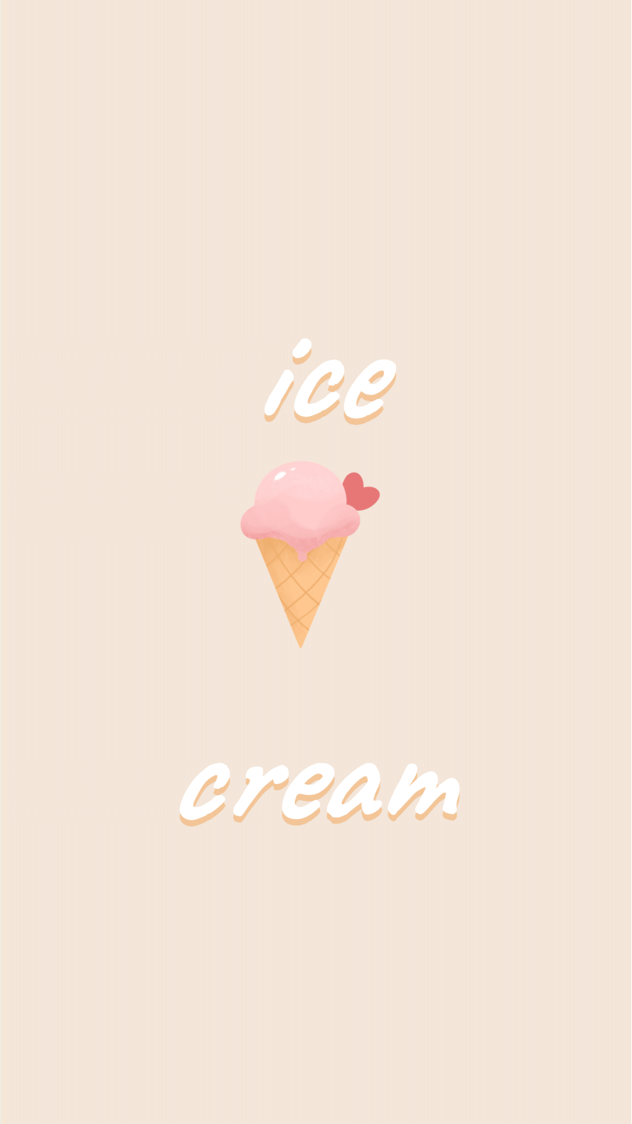 Pink Background Ice-cream Fashion Simple Style Instagram Highlight