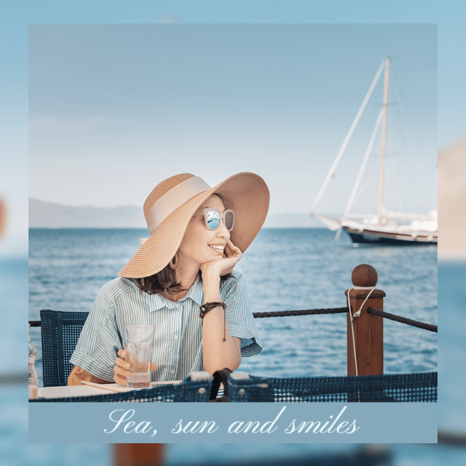Life Sharing Photo Template Smile Happy Fashion Art Simple Style Poster Instagram Post预览效果