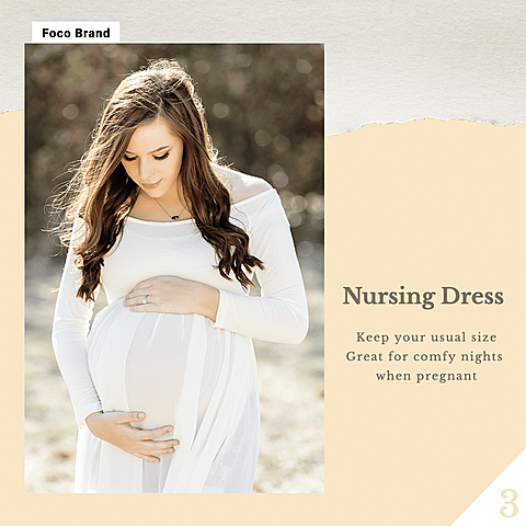 Literary Outdoor Nursing Dress Display Ecommerce Product Image