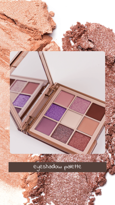 Eyeshadow Palette Beauty Cosmetics Makeup Product Promo Ecommerce Story