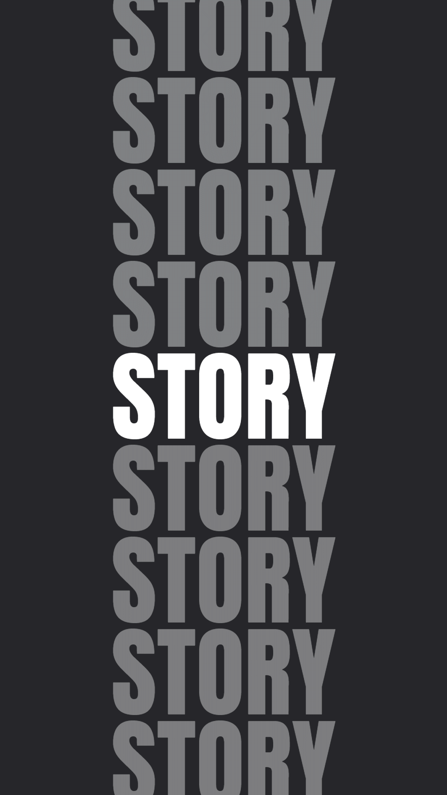 Black Background STORY Text Fashion Simple Style Instagram Highlight