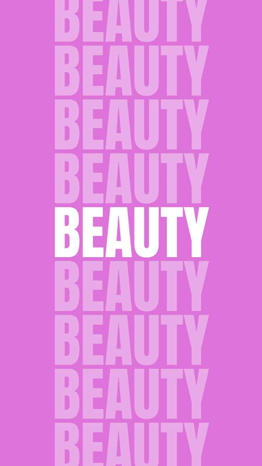 Purple Background BEAUTY Text Fashion Simple Style Instagram Highlight