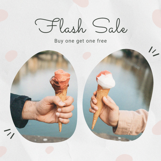 Creative Style Ice Cream Promotion Ecommerce Product Image预览效果