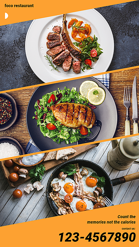 Simple Fashion Style Restaurant Delicacy Service Ecommerce Story