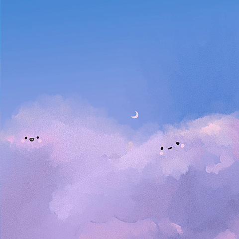 日系清新天空天空云朵朋友圈封面