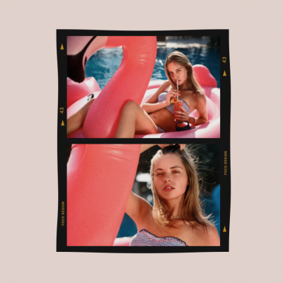 Woman Life Sharing Photos Place Puzzle Template Happy Fashion Art Simple Style Film Simulation Poster Instagram Post