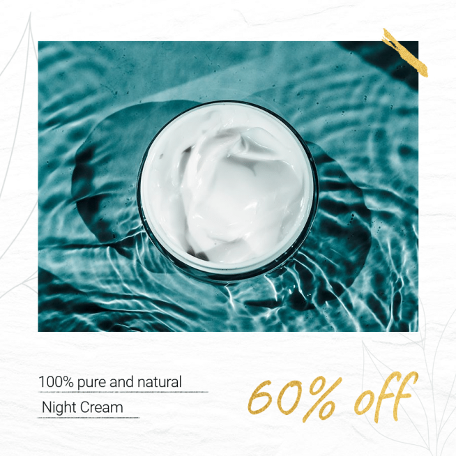 Skincare Products Big Sale Big Discount Cosmetics Promotion Fashion Simple Style Poster Ecommerce Product预览效果