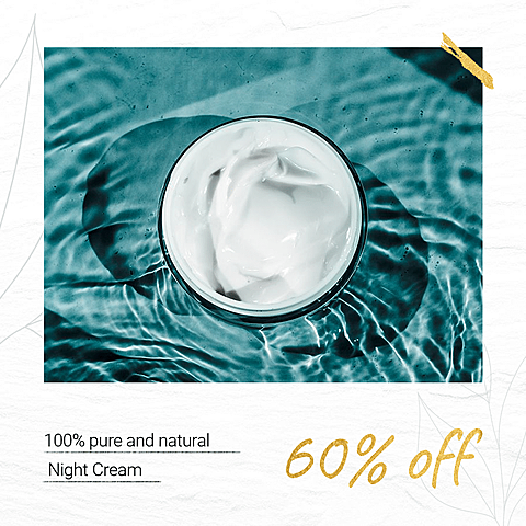 Skincare Products Big Sale Big Discount Cosmetics Promotion Fashion Simple Style Poster Ecommerce Product