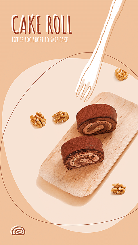 Fresh Cute Style Cake Roll New Arrival Ecommerce Story