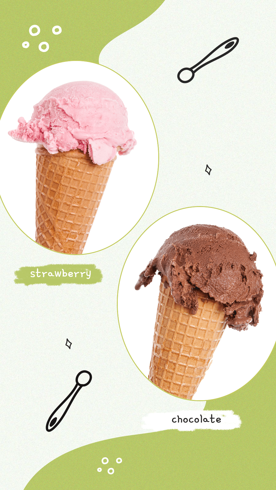 Simple Fresh Style Ice Cream Promotion Ecommerce Story预览效果