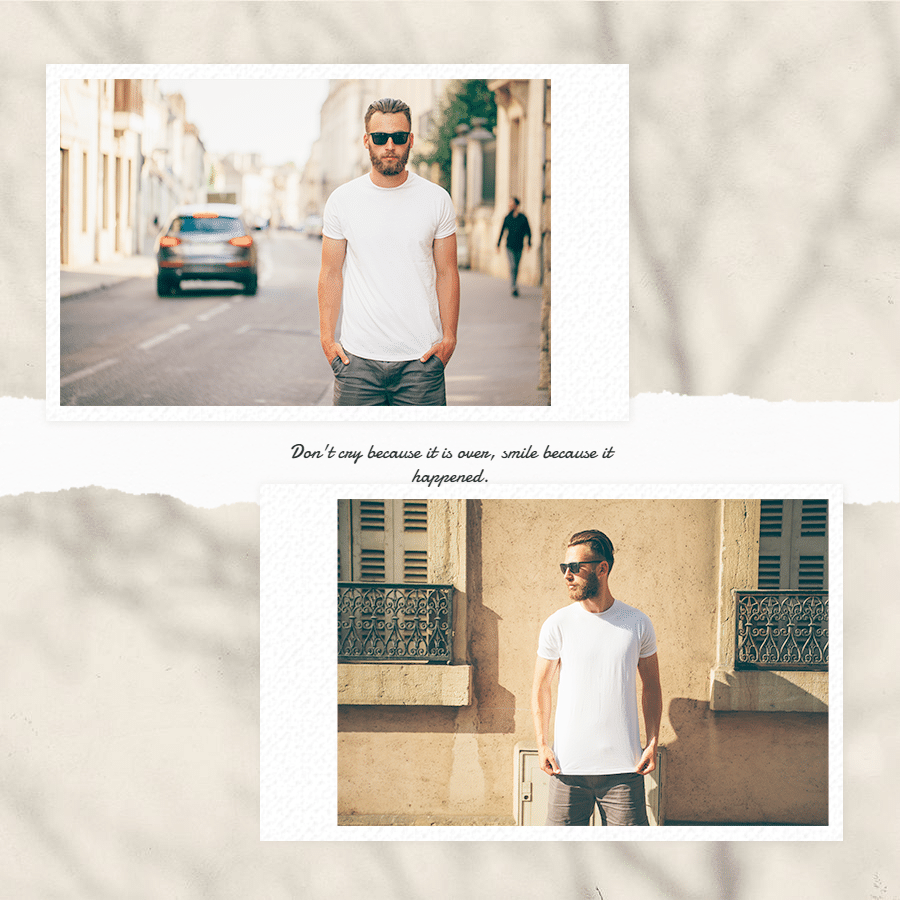 Creative Outdoors Man Polaroid Photos Instagram Post