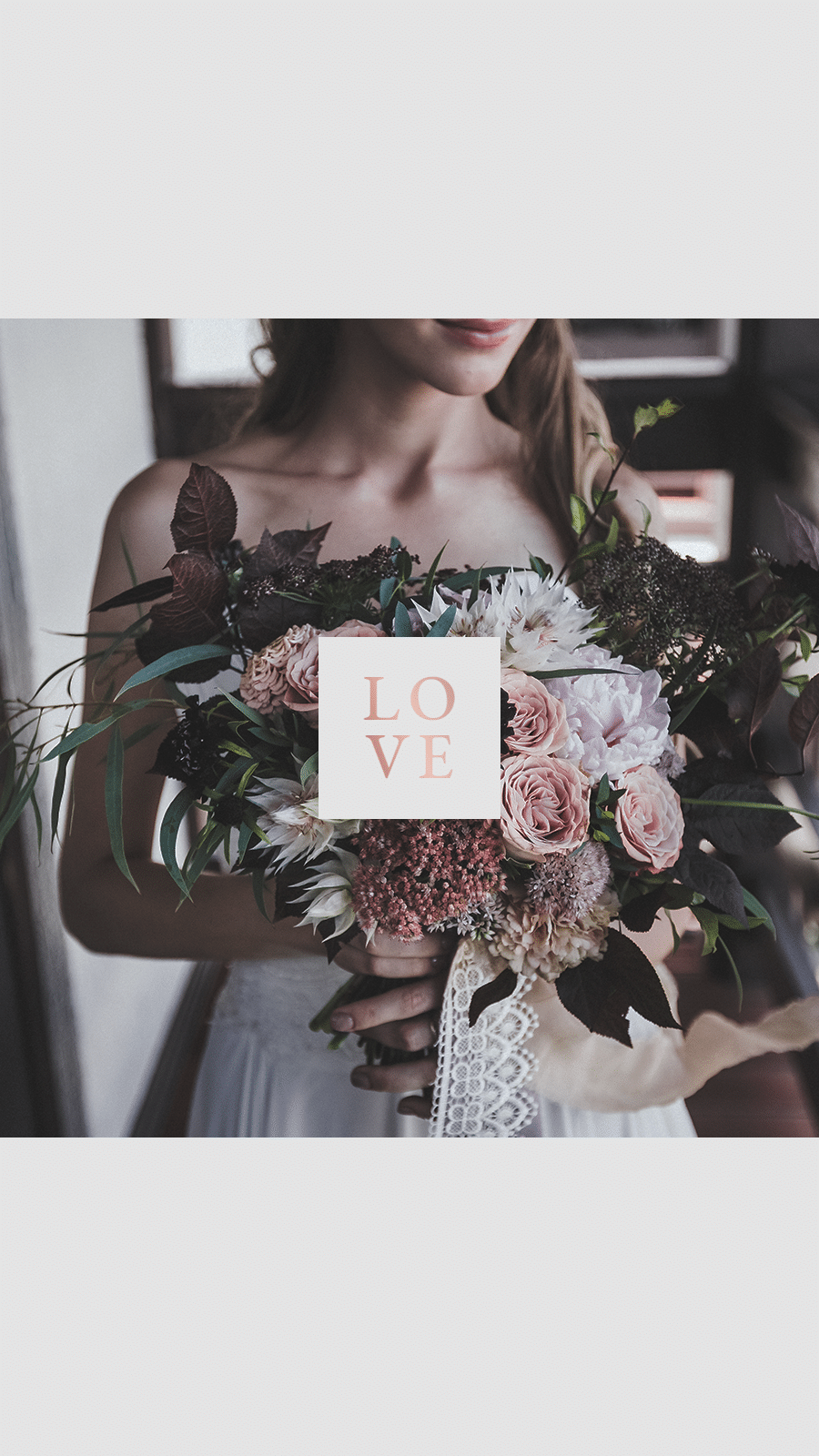 Luxury Wedding Banquet Bouquet Girl Illustration  Instagram Highlight