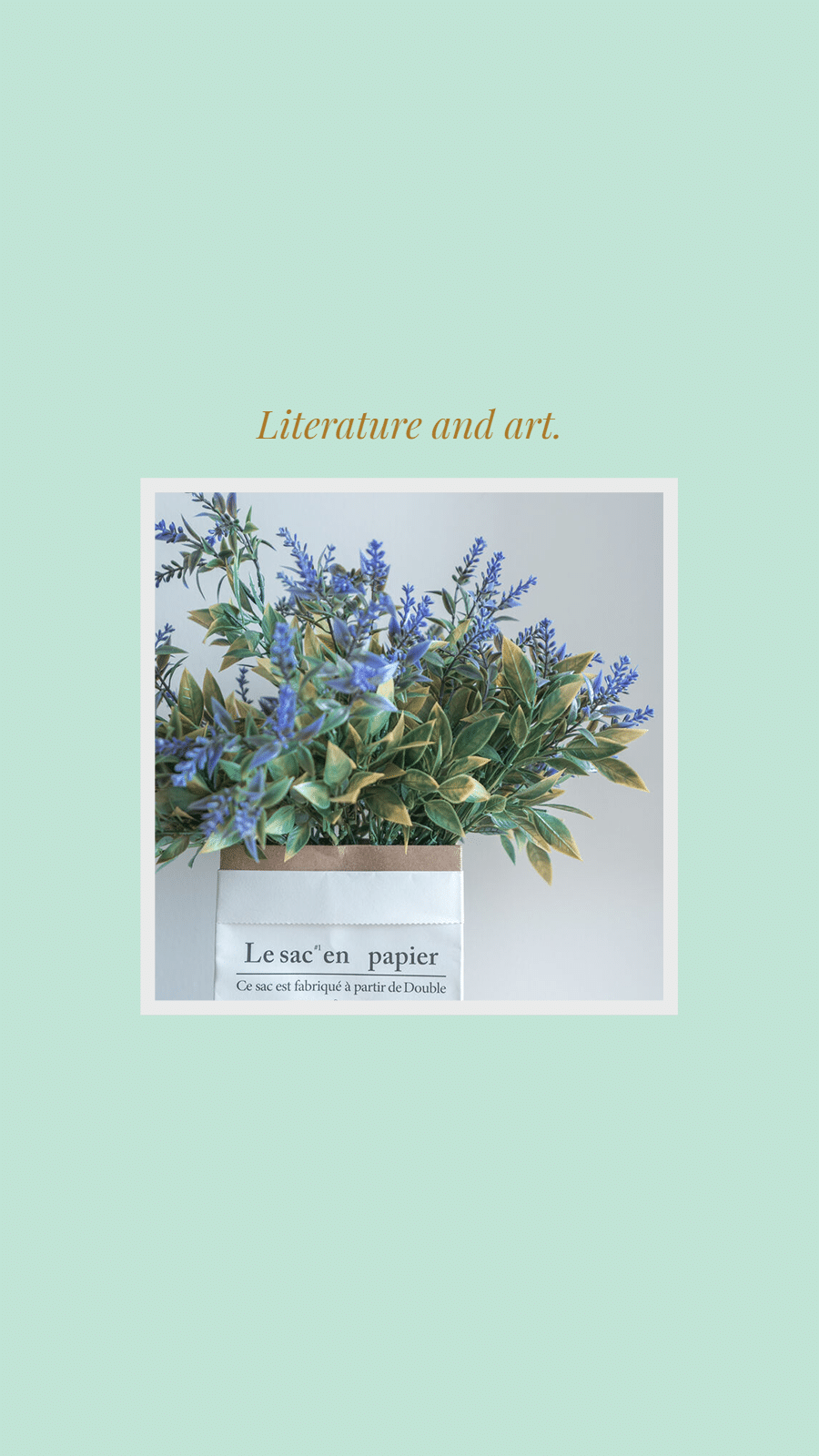Simple Pure Green Background Bouquet Illustration Instagram Highlight
