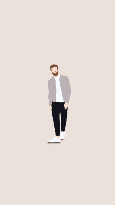 Fresh Hand Painted Men's Apparel Beard Man Instagram Highlight 