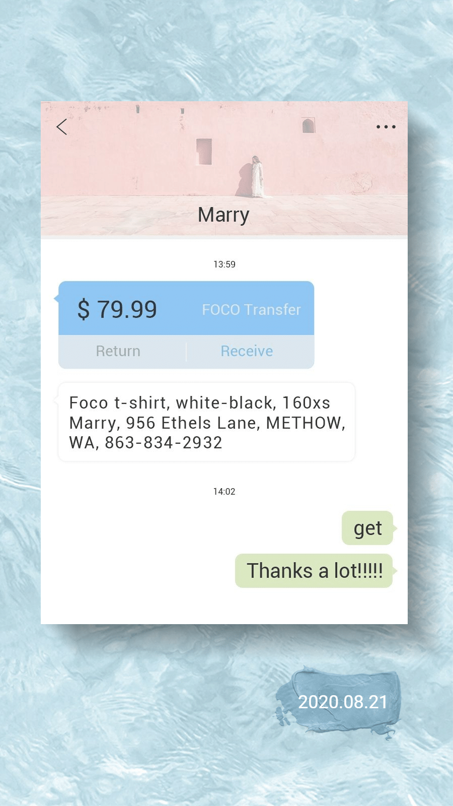 Chat Interface Simulation Commercial Use Clothes Users Feedback Ecommerce Story预览效果