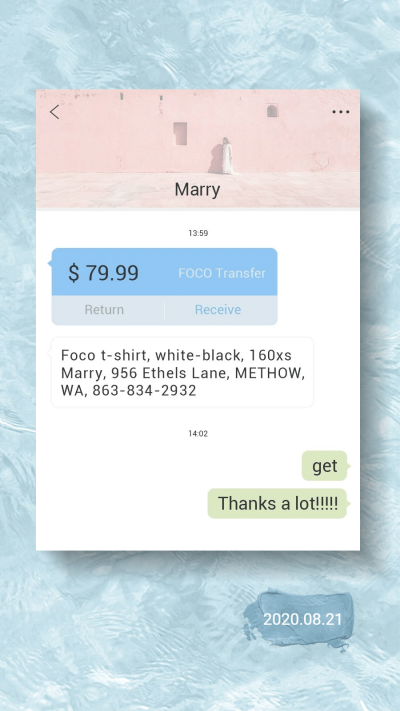 Chat Interface Simulation Commercial Use Clothes Users Feedback Ecommerce Story