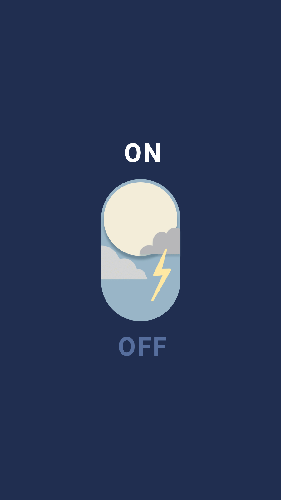Creative Cartoon Clouds Scene Button Art Instagram Highlight