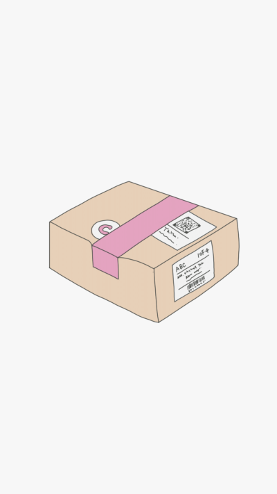 Simple Pink Tape Packaging Box Illustration Instagram Highlight