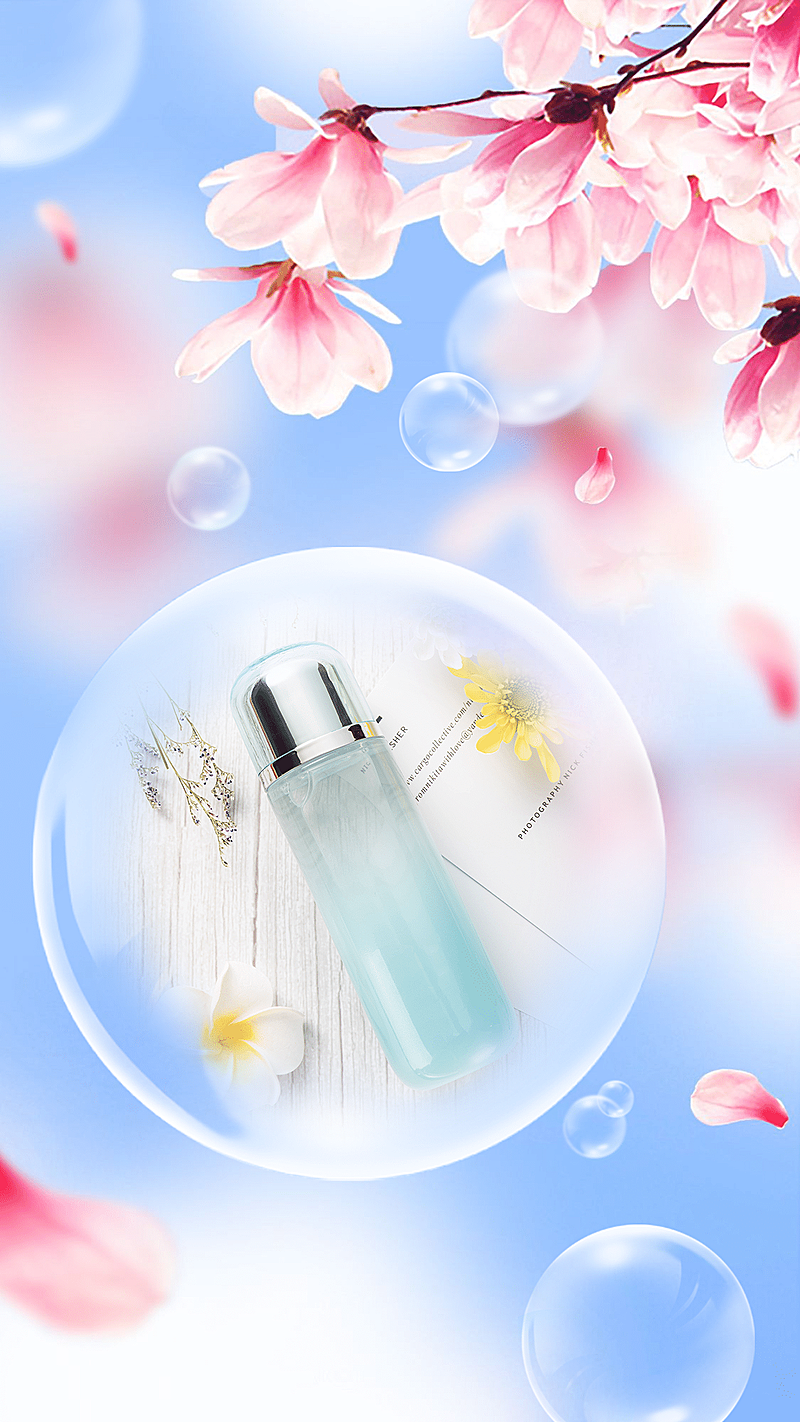 产品展示融图晒照花朵泡泡清新浪漫