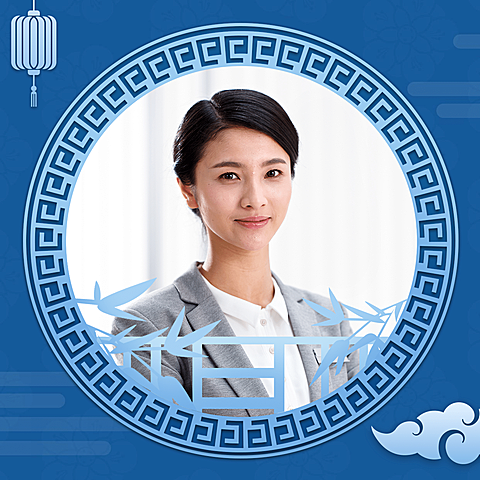 微信头像古风剪纸