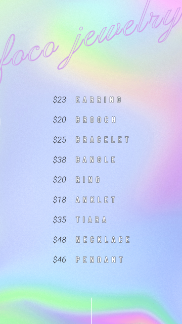 Fashion Accessories Price List Ecommerce Story预览效果