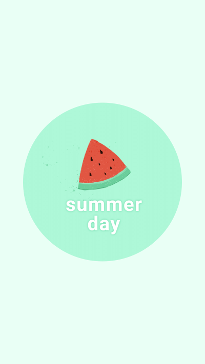 Watermelon Element Food Positivity Cute Illustration Instagram Highlight