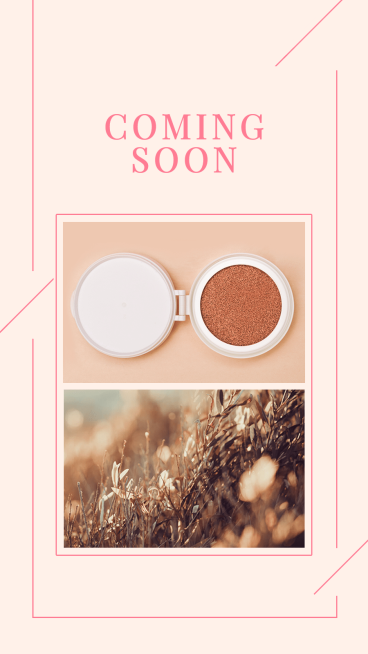 Pink Color Line Element Literary Style Cosmetic Update Preview Ecommerce Story预览效果