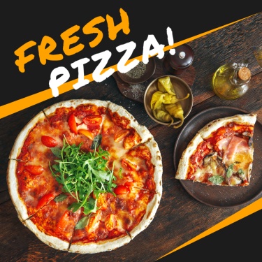 Fresh Pizza New Arrival Display Promotion Ecommerce Product Image