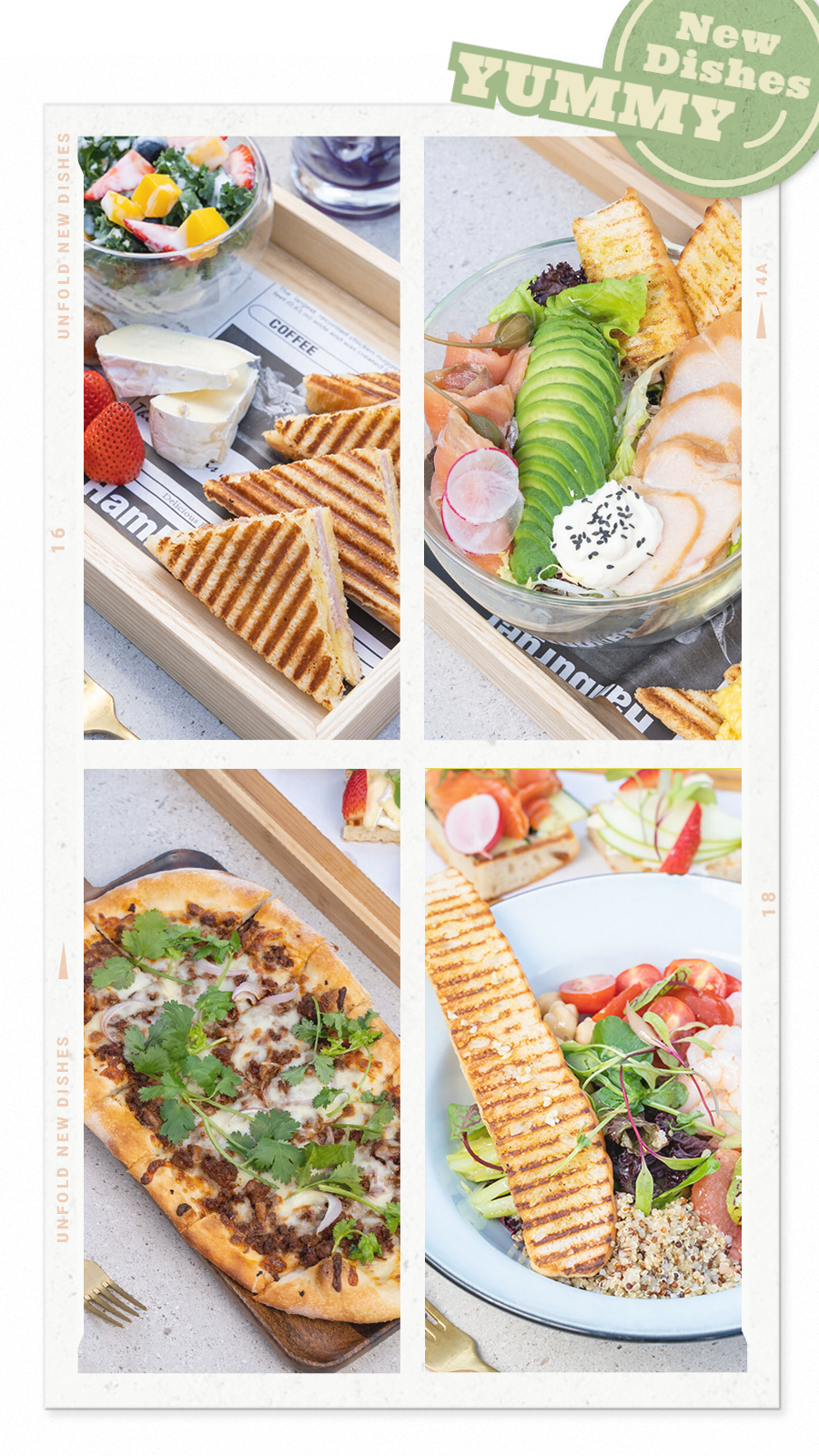 Delicious Food Photos Puzzle Exotic Cuisine Promotion Fashion Simple Style Poster Ecommerce Story预览效果