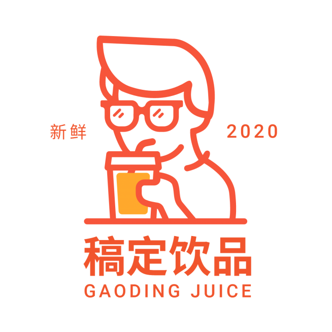 饮品奶茶店标头像logo预览效果