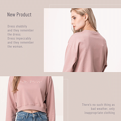 Simple Fashion Style Women's Wear New Arrival Detail Display Ecommerce Product Image