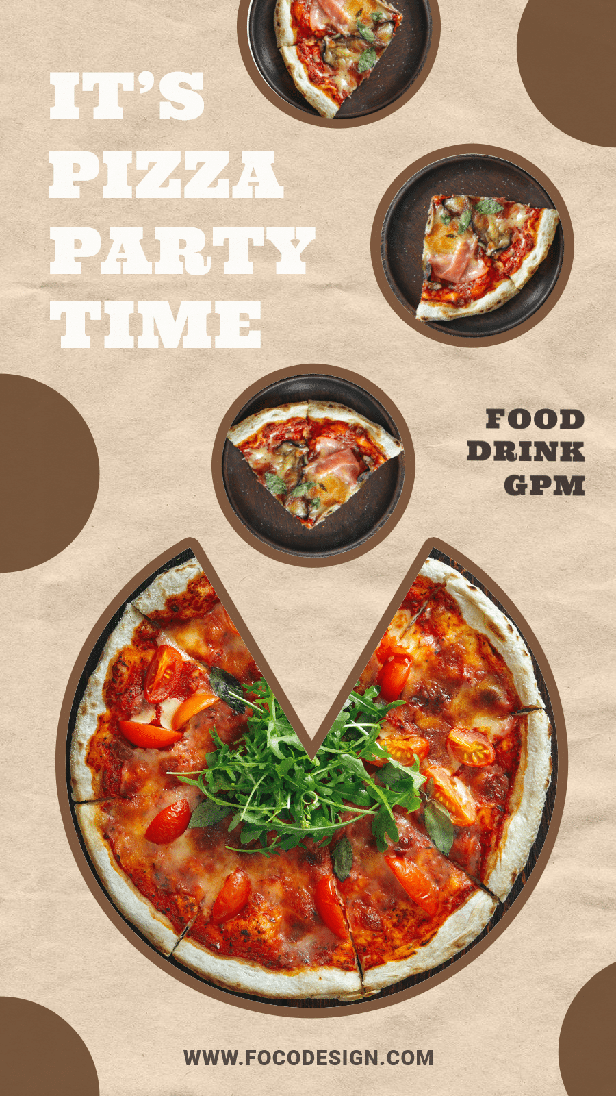 Fashion Pizza Party Time Ecommerce Story预览效果