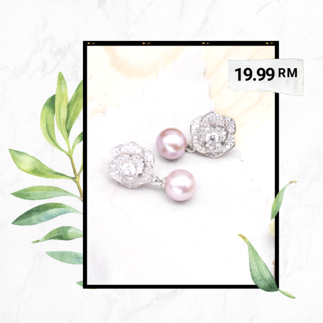 Earrings Show Template Fashion Simple Style Poster Ecommerce Product预览效果