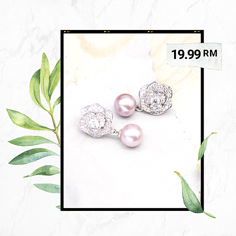 Earrings Show Template Fashion Simple Style Poster Ecommerce Product