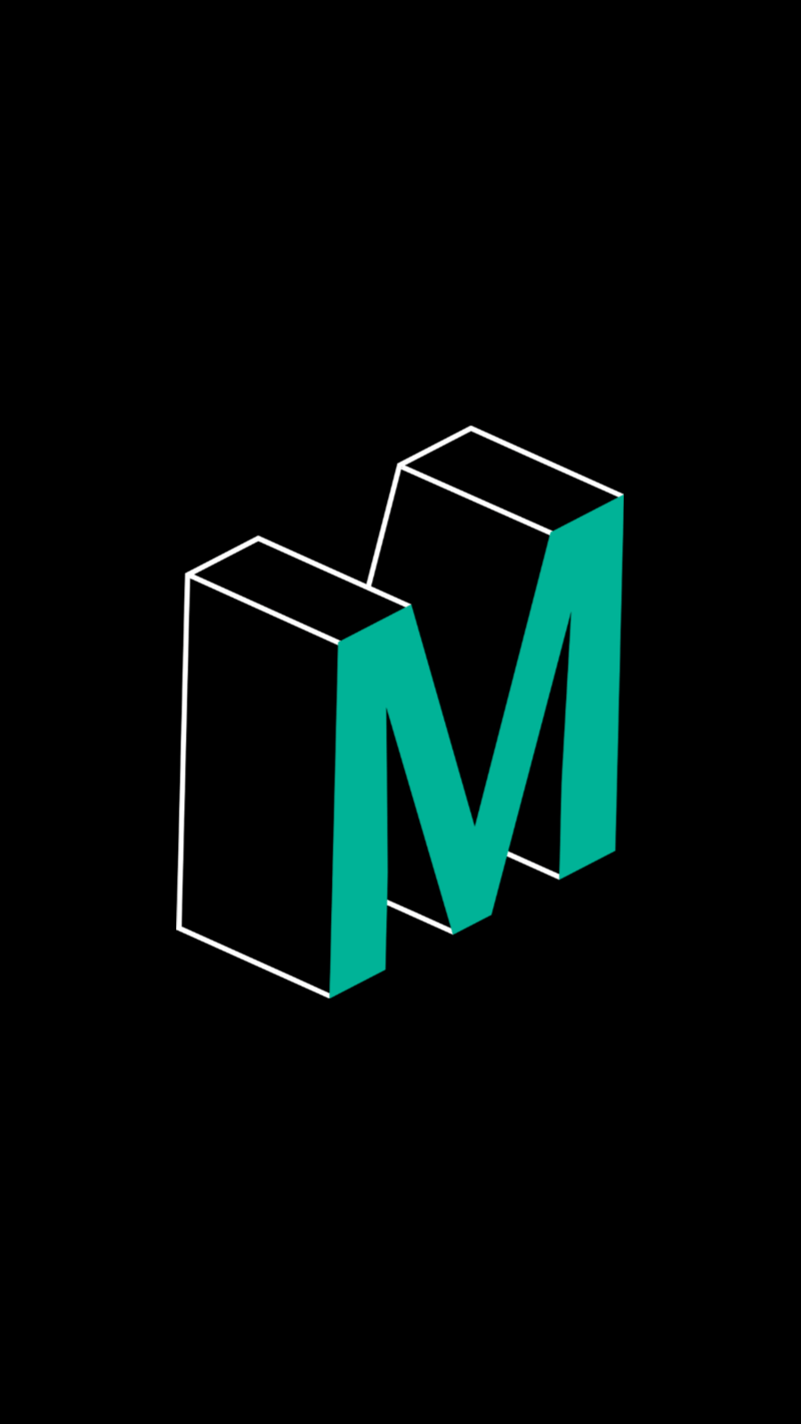 Black Background Green M Text Fashion Simple Style Instagram Highlight