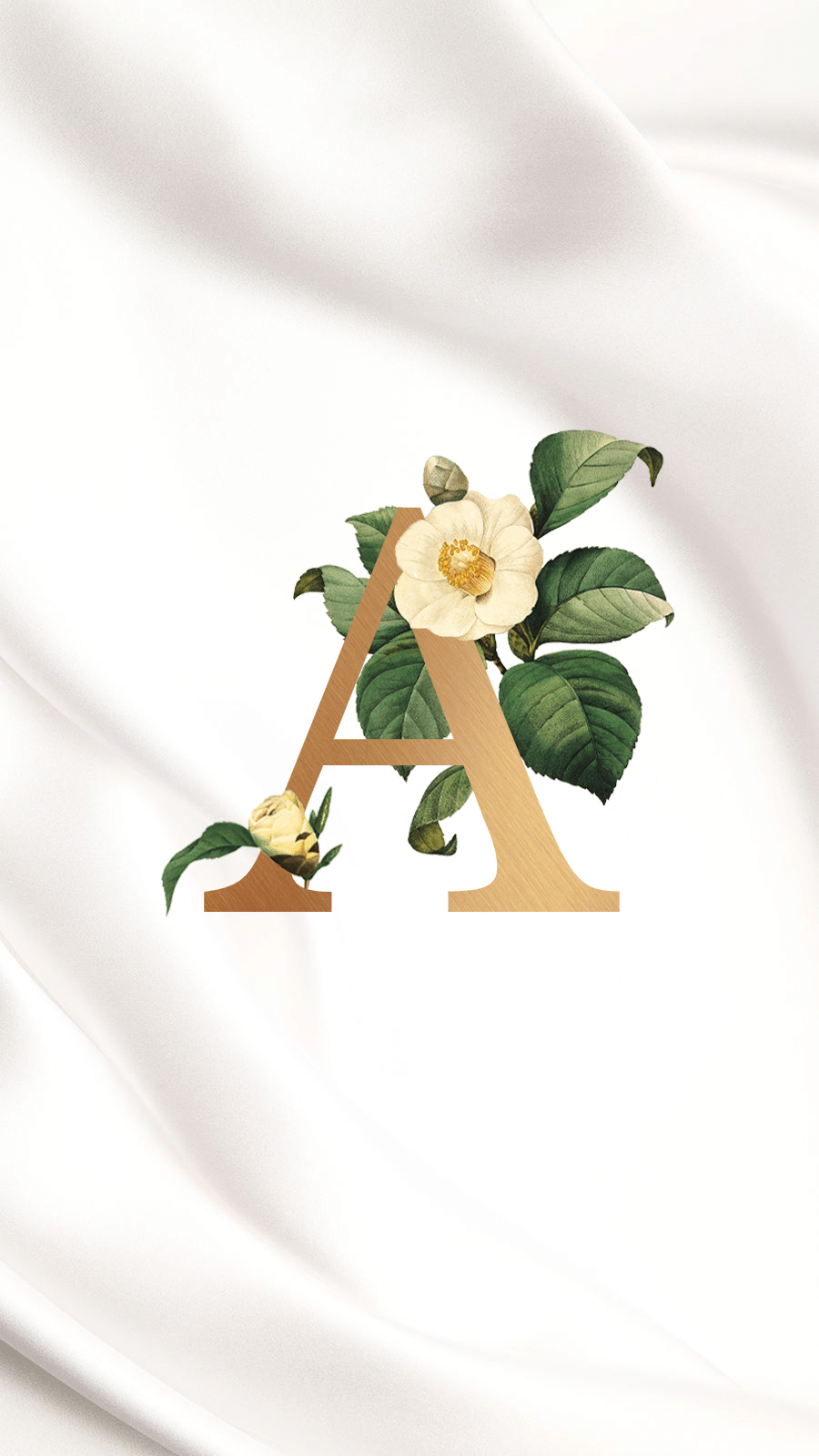 Artistic Luxury Golden Floral Alphabet A Instagram Highlight