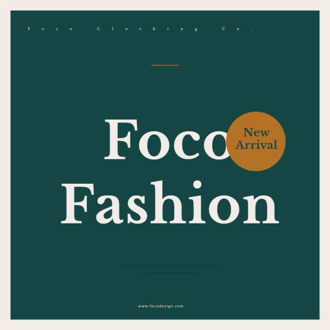 Clothing Brand New Arrival Promotion Fashion Simple Style Poster Ecommerce Product预览效果