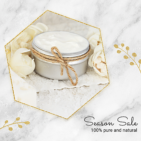 Luxury Marble Background Skincare Products Sale Ecommerce Product Image