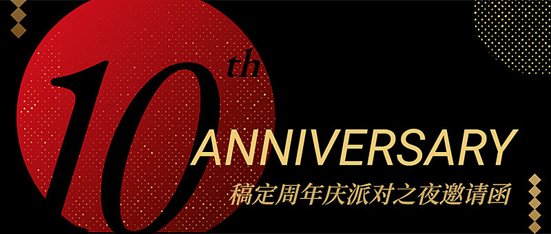 周年庆邀请函活动纪念喜报派对首图