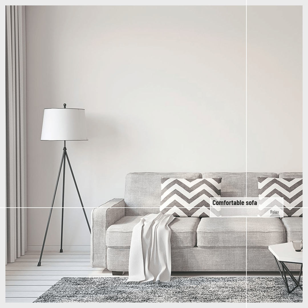 Simple Fashion Style Room Decor Sofa Display Promotion Ecommerce Product Image