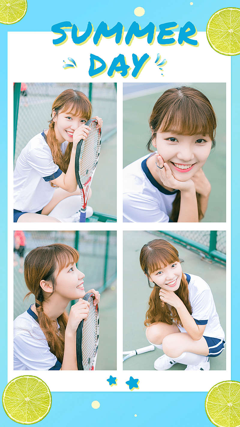 夏季快乐拼图晒照晒生活