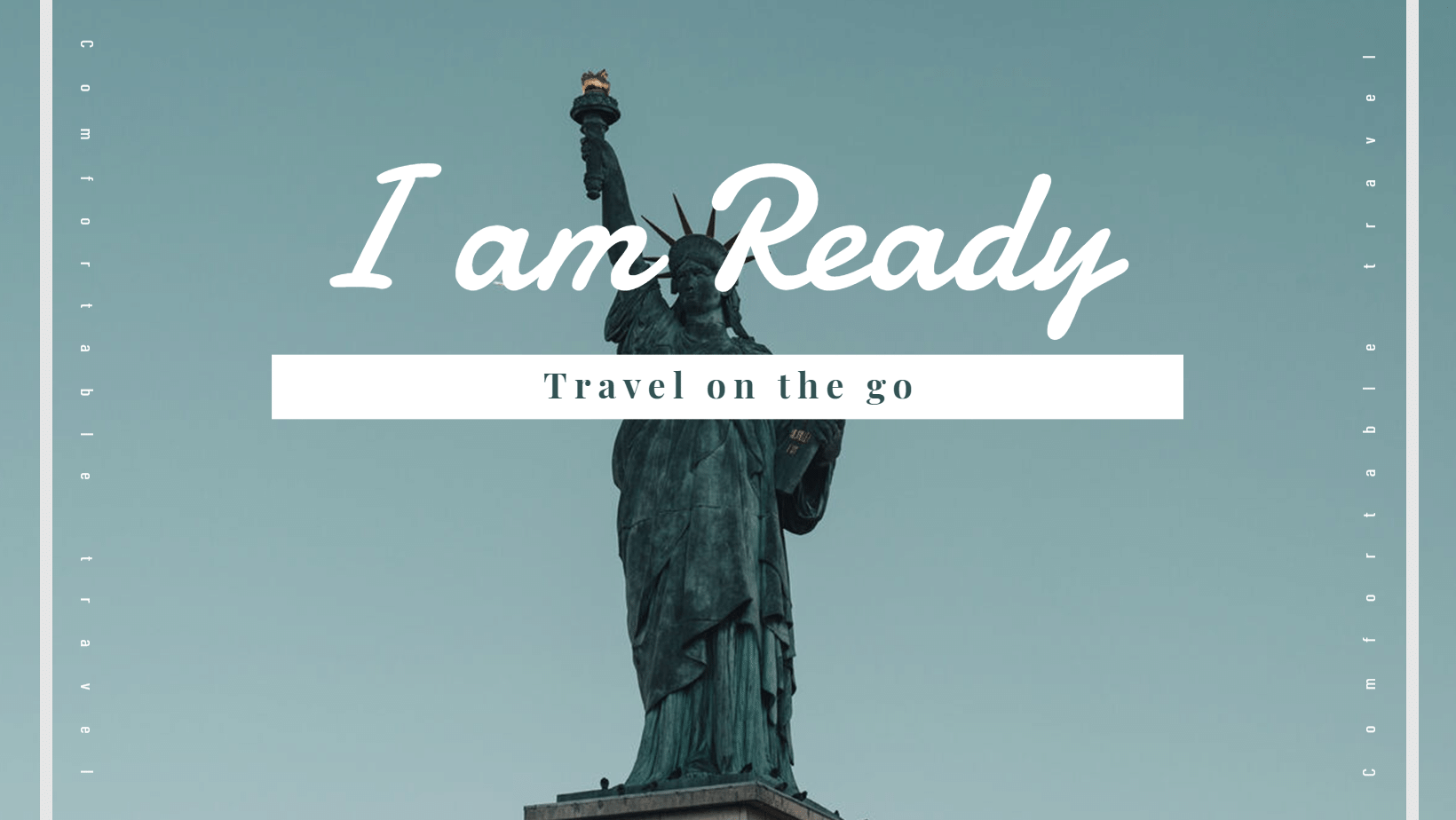 Literary Rectangle Frame Travel Short Text Quotes Facebook Cover