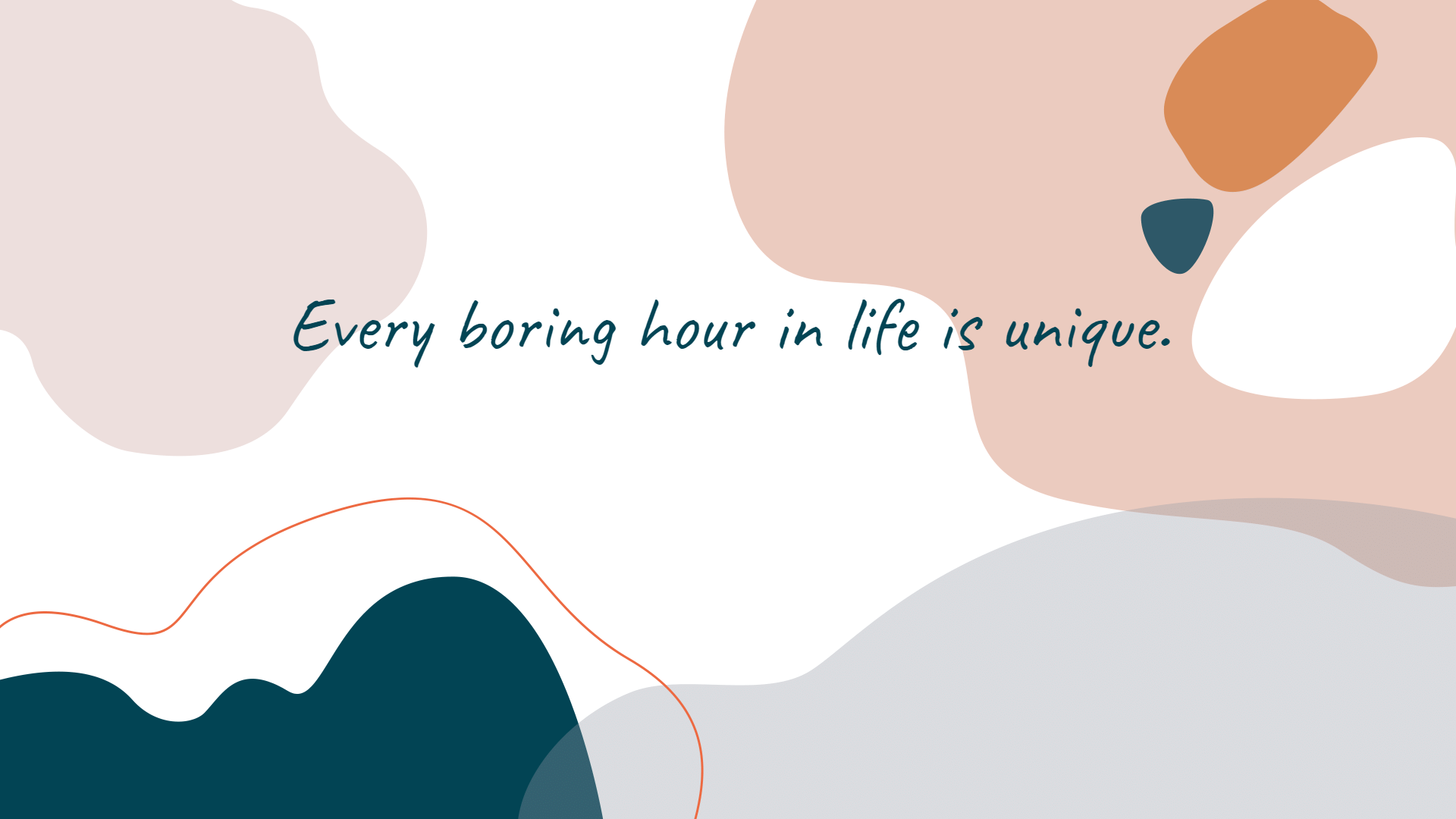 Simple Color Block Background Short Sentence Quotes Facebook Cover