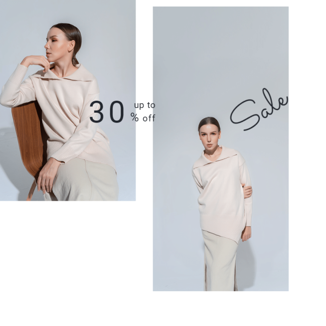 Minimalist Style Women's Wear New Arrival Promotion Ecommerce Product Image预览效果