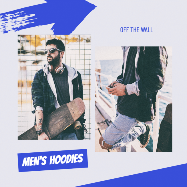 Blue Arrow Element Fashion Men's Wear New Arrival Ecommerce Product Image预览效果