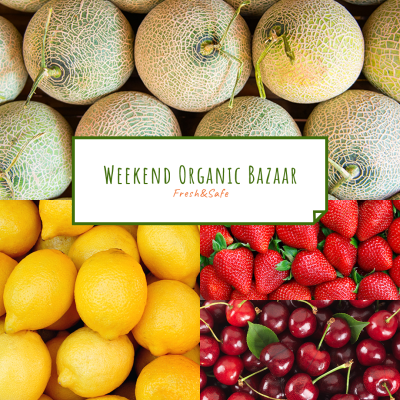 Simple Weekend Organic Bazaar Instagram Post