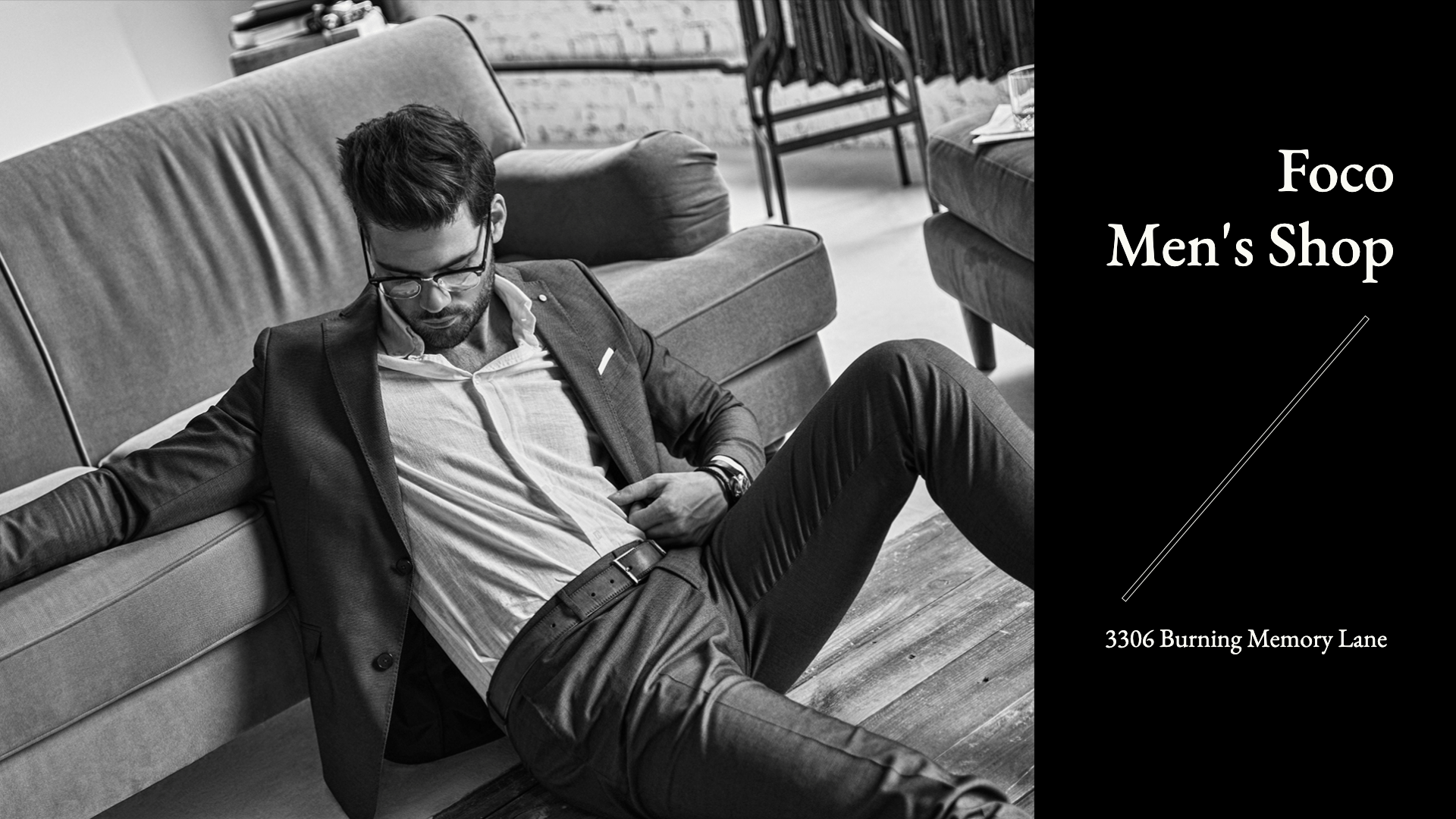 Simple Fashion Men's Suit Display Facebook Cover